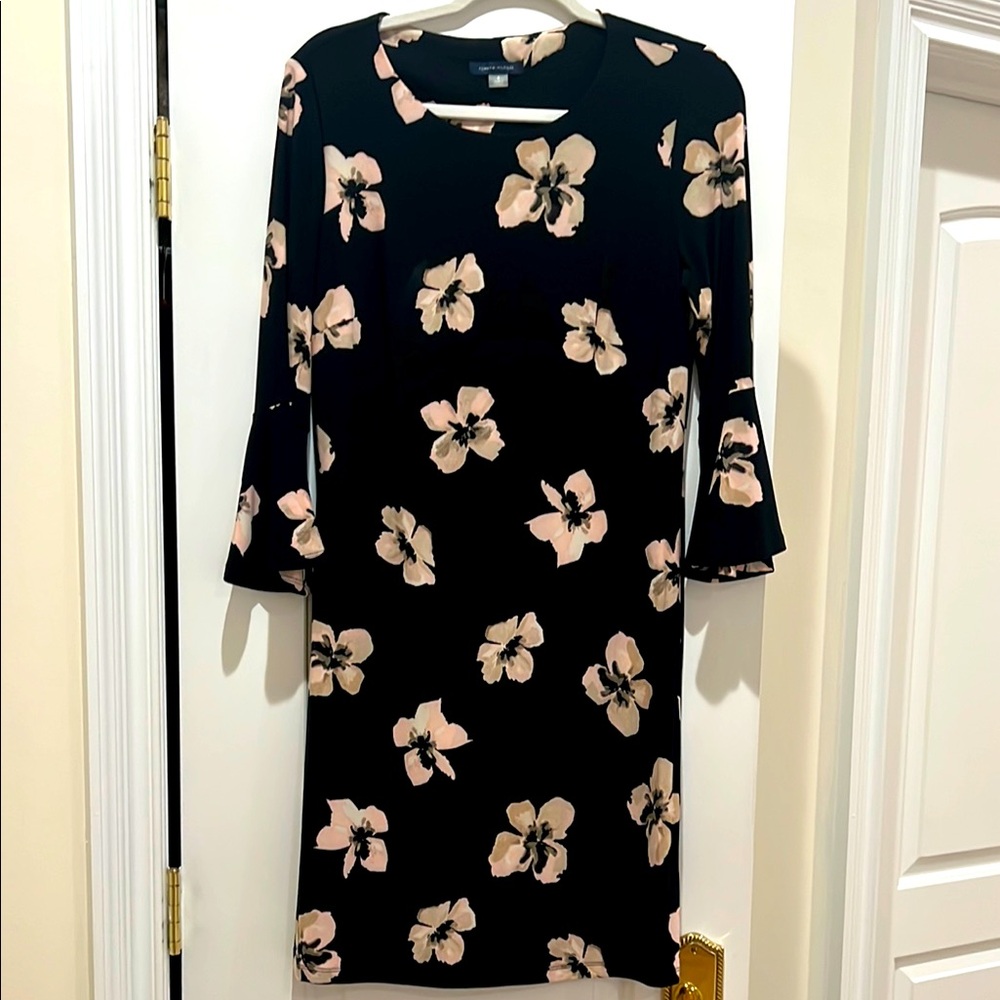 Floral Black and Pink Dress